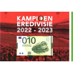 0 Euro biljet Feyenoord landskampioen 2022-23 in speciaal mapje